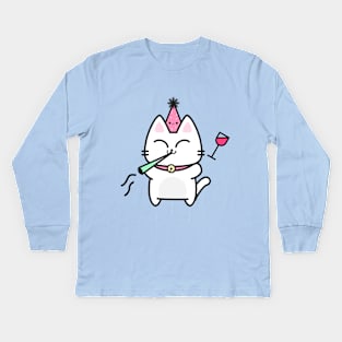 Party Cat Kids Long Sleeve T-Shirt